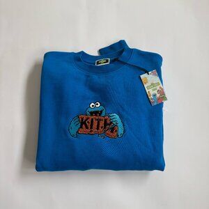 Kith x Sesame Street Elmo Nelson Crewneck- Blue- Medium